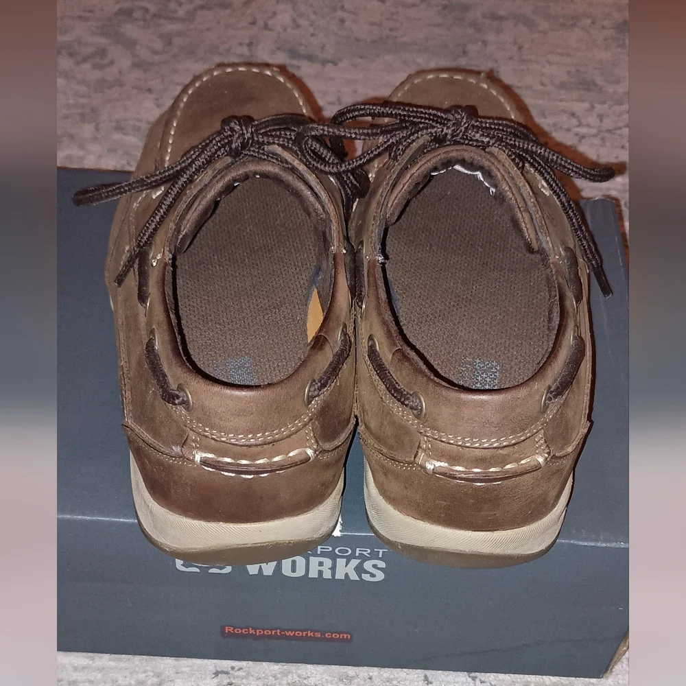 Rockport Works Tan Sailing Men's Shoes Size 10.5 Wide